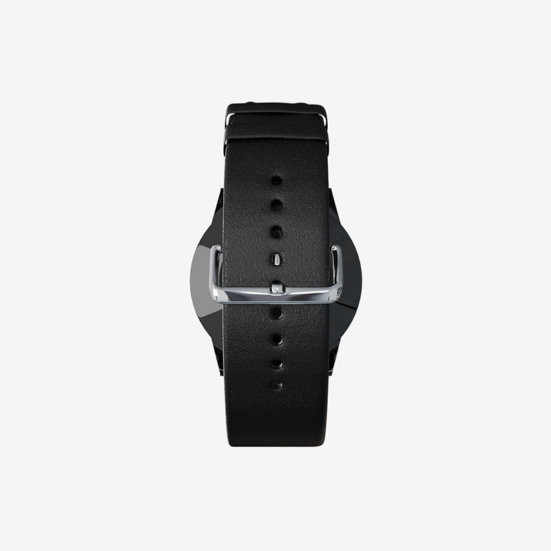 Classique Femme cuir noir cadran noir 2