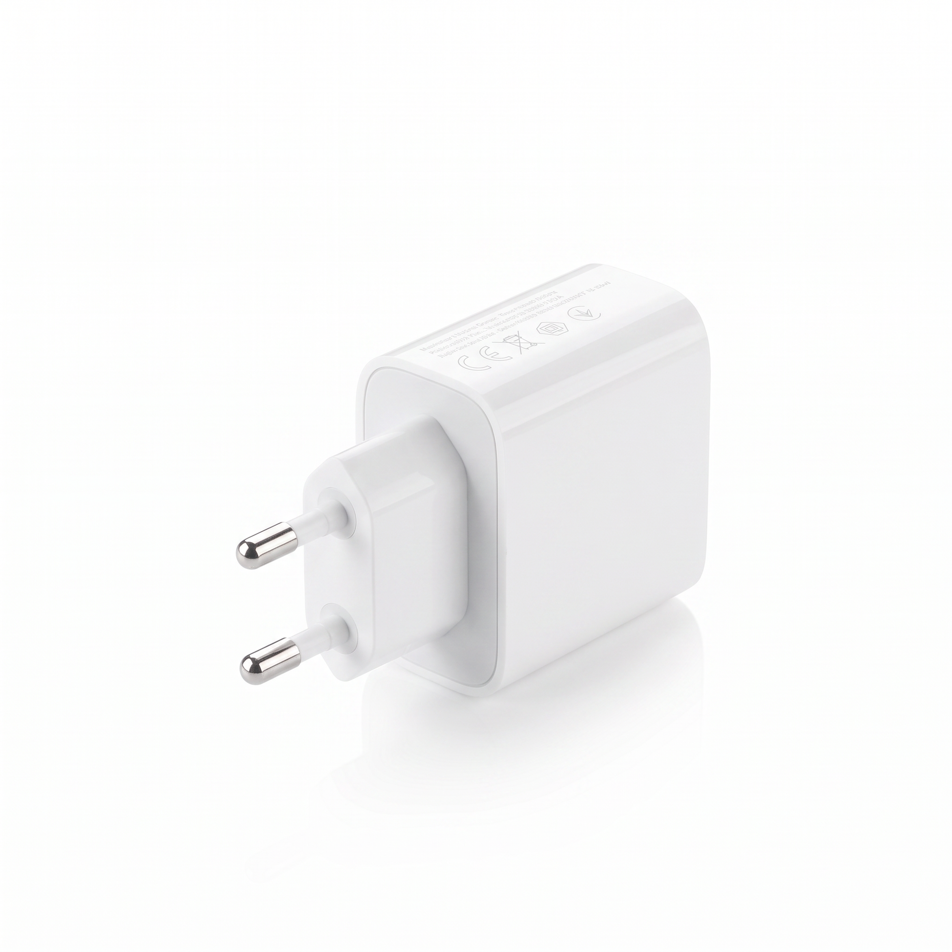 Boîtier de charge Smartyphone, vu de dos avec la prise européenne