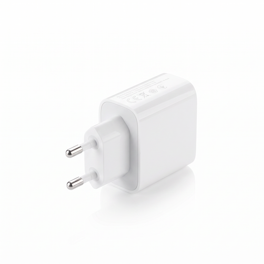 Boîtier de charge Smartyphone, vu de dos avec la prise européenne