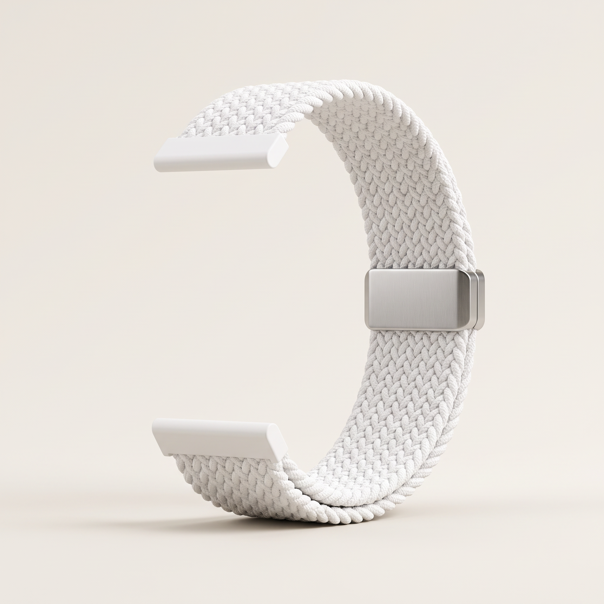 Bracelet tressé blanc